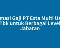Estimasi Gaji PT Esta Multi Usaha Tbk untuk Berbagai Level Jabatan