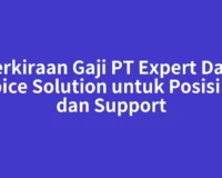 Perkiraan Gaji PT Expert Data Voice Solution untuk Posisi IT dan Support