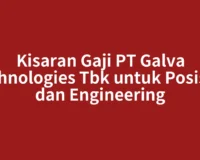 Kisaran Gaji PT Galva Technologies Tbk untuk Posisi IT dan Engineering