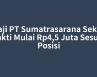 Gaji PT Sumatrasarana Sekar Sakti Mulai Rp4,5 Juta Sesuai Posisi