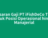Kisaran Gaji PT iFishDeCo Tbk untuk Posisi Operasional hingga Manajerial