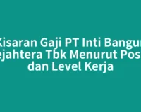 Kisaran Gaji PT Inti Bangun Sejahtera Tbk Menurut Posisi dan Level Kerja