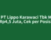 Gaji PT Lippo Karawaci Tbk Mulai Rp4,5 Juta, Cek per Posisi