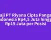 Gaji PT Riyana Cipta Pangan Indonesia Rp4,5 Juta hingga Rp15 Juta per Posisi